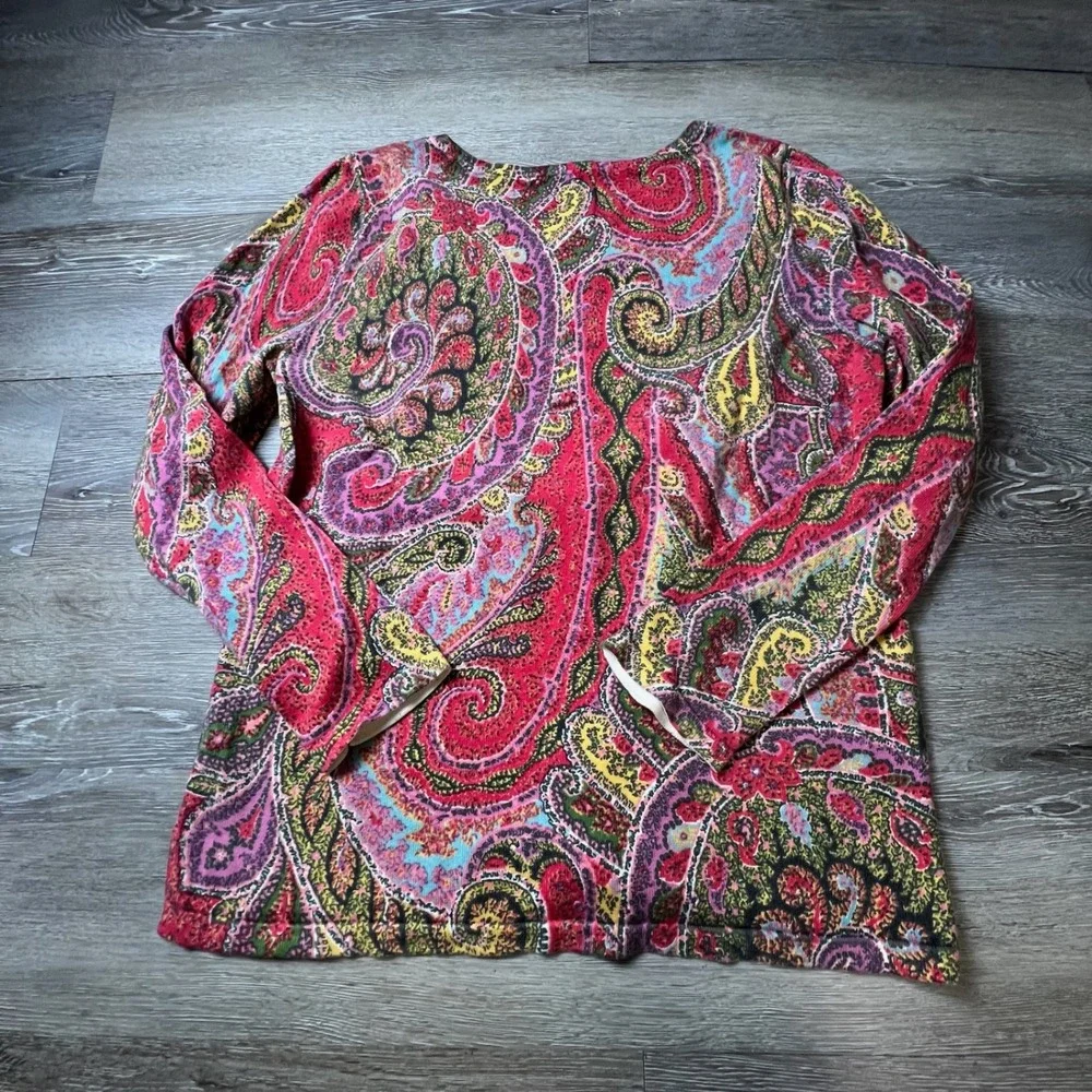 Talbots vibrant paisley
